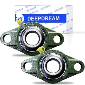 2 Pcs of UCFL208-24 Pillow Block Bearing Flange Mounted Pillow Block Bearings - Chrome Steel Bearings with 1-1/2" Bore