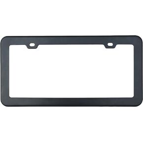 201 Stainless Steel License Plate Frames with Matt Black Color
