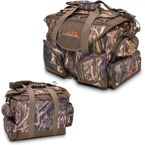 ALPS OutdoorZ Deluxe Floating Blind Bag - Standard Size, Mossy Oak Shadow Grass Habitat - Waterproof Hunting Duffel Bag, with Removable Dividers, Thermos Sleeve & Padded Shoulder Strap - New