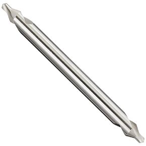 YG-1 D1C90 High Speed Steel Long Length Center Drill Bit, Uncoated (Bright), Slow Spiral, 60 Degree, 1/8" Diameter x 5" Length (Pack of 1)