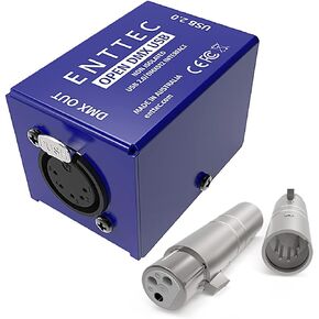 ENTTEC 70303 واجهة DMX مفتوحة ومحول SIRS-E 70029 5P ذكر إلى 3P أنثى (حزمة) - نموذج مستوى الدخول in Kuwait