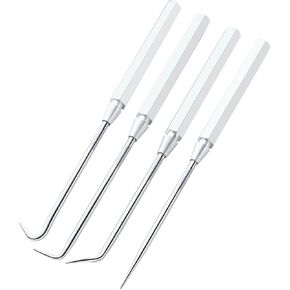 4-Piece Precision Hook and Pick Set for Automotive | Aluminum Handle