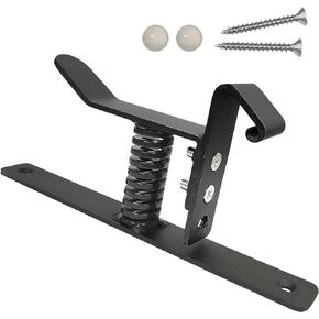 Door Stopper- Adjustable Height Gate Stopper- Stainless Steel Door Stop with Heavy Duty Spring & Cabinet Bumpers- Wall Mounted Door Holder- Heavy Duty Doorstops- Non-Scratching Door Stop.