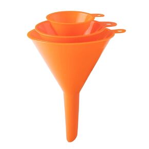 Arcan 4-Piece Multi-Purpose Funnel Set, 2''-5'' (AT4F) & FloTool 10701 Spill Saver Multi-Purpose Funnel, Blue