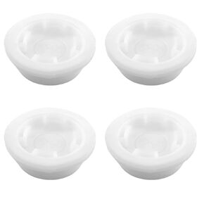 4PCS Fine Thread 55 Gallon Plastic Drum Plugs NPT for Polyethylene Drum Support Drums with 2 Inch Openings Bullet Caps Caps Chemical Dust Covers Oil Drums