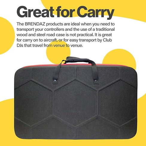 حقيبة خفيفة الوزن ذات هيكل صلب متوافقة مع وحدات تحكم DJ Pioneer DDJ-RX SX3 وS1 وNumark Mixstream Pro وأجهزة تحكم DJ ذات الحجم المماثل in Kuwait