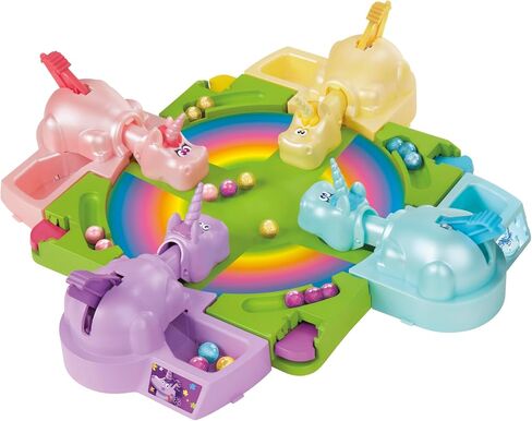 Hasbro Gaming Hungry Hippos Unicorn Edition Pre-School Board Game for Kids Ages 4 and Up; 2-4 Players in Saudi Arabia