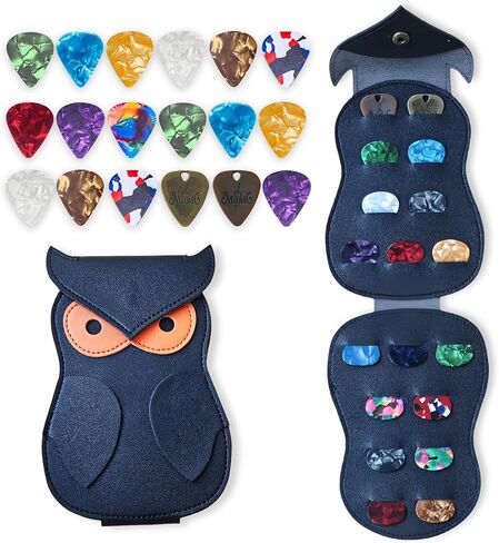 18 حزمة من أعواد الجيتار مع حامل، تتضمن 0.5،0.7،0.8،1.0 مم، مجموعة متنوعة من ريش السيلولويد الملونة وأعواد جيتار كوبر البرونزية للباس، القيثارة، الجيتار الكهربائي الصوتي in Kuwait