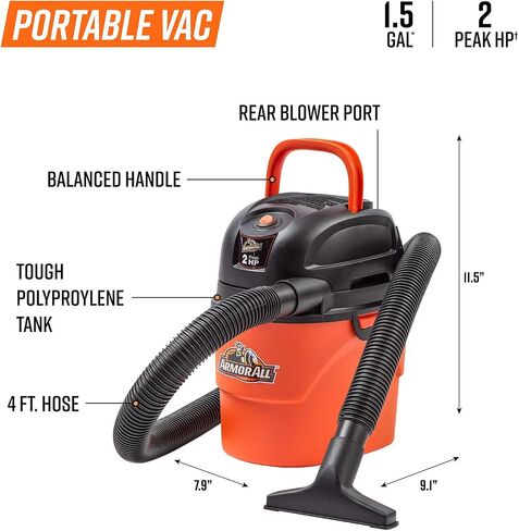 مجموعة أدوات Armor All Cordless 20V Utility Vac 2-Tool، برتقالي؛ أسود in Saudi Arabia