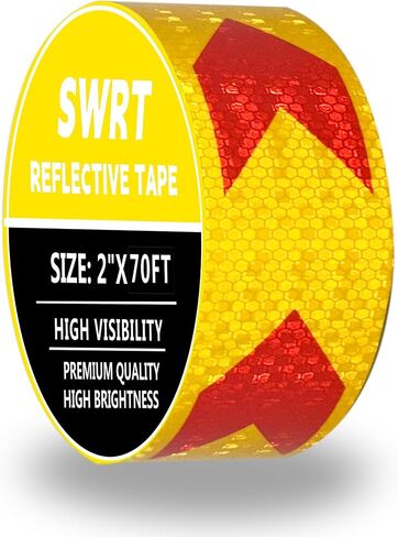 DOT-C2 Reflective Tape 2 Inch x 30 Feet Red White Reflective Tape Outdoor Waterproof Conspicuity Strong Adhesive Reflector Tape Warning Safety Reflective Tape for Vehicles Trailers Boats Signs in Saudi Arabia