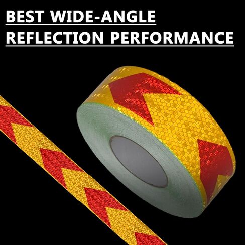 DOT-C2 Reflective Tape 2 Inch x 30 Feet Red White Reflective Tape Outdoor Waterproof Conspicuity Strong Adhesive Reflector Tape Warning Safety Reflective Tape for Vehicles Trailers Boats Signs in Saudi Arabia