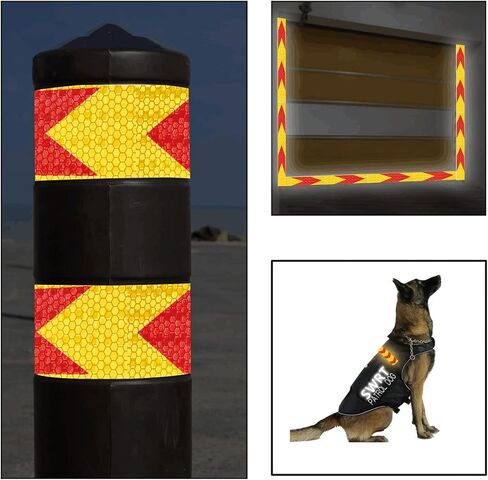 DOT-C2 Reflective Tape 2 Inch x 30 Feet Red White Reflective Tape Outdoor Waterproof Conspicuity Strong Adhesive Reflector Tape Warning Safety Reflective Tape for Vehicles Trailers Boats Signs in Saudi Arabia
