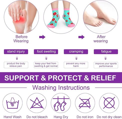 20 Pairs Nurse Compression Socks for Women Circulation 15-20 Mmhg Ankle Compression Socks Novelty Funny Nurse Week Graduation Gifts for Nursing School Medical Assistant Appreciation Gifts in Kuwait