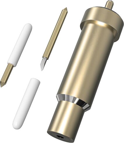 شفرة بديلة ذات نقطة عميقة وغطاء أسود عميق القطع متوافق مع Cricut Explore Air2/ Air3/ Cricut Maker/Maker 3 آلات قطع، قطع المواد السميكة (شفرة سوداء وغطاء) in Saudi Arabia