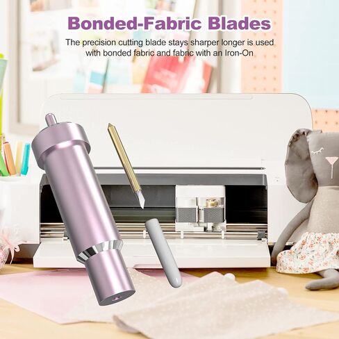 شفرة بديلة ذات نقطة عميقة وغطاء أسود عميق القطع متوافق مع Cricut Explore Air2/ Air3/ Cricut Maker/Maker 3 آلات قطع، قطع المواد السميكة (شفرة سوداء وغطاء) in Saudi Arabia