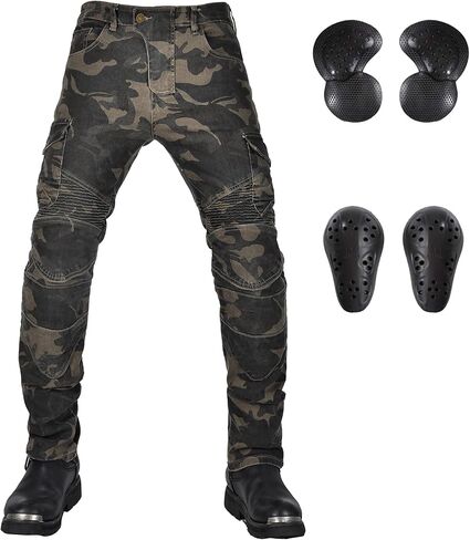 Motorcycle Pants Motorbike Riding Denim Jeans Biker Motocross Pants with CE Removable Armored for Men in Saudi Arabia