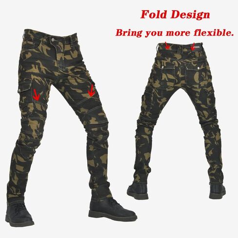 Motorcycle Pants Motorbike Riding Denim Jeans Biker Motocross Pants with CE Removable Armored for Men in Saudi Arabia