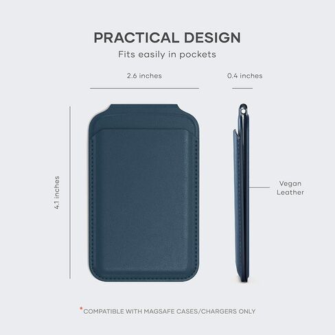 Satechi Magnetic Magsafe Wallet, Double Flap Stand Card Holder, 4 Slots with Front NFC Pass-Through, Adjustable Phone Attachment for iPhone 17/16/15/14/13/12, Travel Accessory in Kuwait