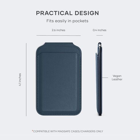 Satechi Magnetic Magsafe Wallet, Double Flap Stand Card Holder, 4 Slots with Front NFC Pass-Through, Adjustable Phone Attachment for iPhone 17/16/15/14/13/12, Travel Accessory in Kuwait