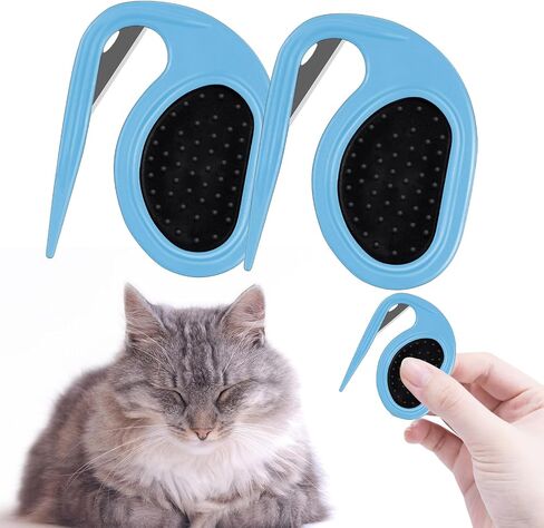 2 Pcs Knotting Comb for Cats Dogs, Pet Dog Shedding Brush, Pet Grooming Supplies for Removing Tangled and Grooming Loose Knotted Hair Blue in Saudi Arabia
