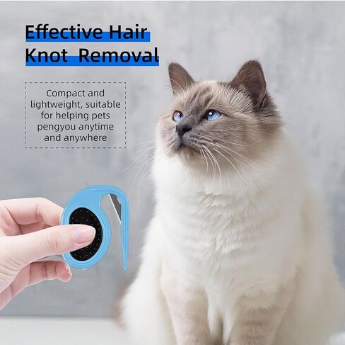 2 Pcs Knotting Comb for Cats Dogs, Pet Dog Shedding Brush, Pet Grooming Supplies for Removing Tangled and Grooming Loose Knotted Hair Blue in Saudi Arabia