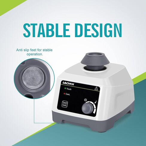 خلاط طلاء دوامي صغير سرعة 100-3000 دورة في الدقيقة مختبر دوامي شاكر مع شاشة LCD، وظيفة اللمس والمستمرة القطر المداري 4.5 مم مختبر دوامة شاكر خلاط دهانات أكريليك طلاء الأظافر in Kuwait