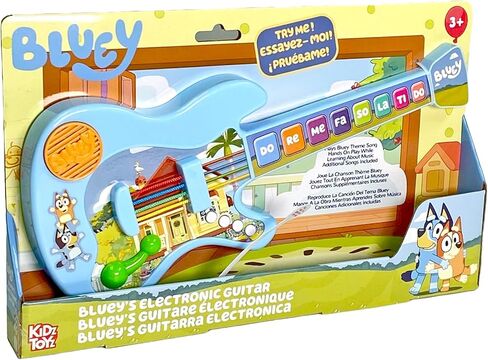 Bluey Music Time Electronic تعلم العزف على الجيتار - لعبة تعلم الجيتار الموسيقية المحمولة للأطفال الصغار ومرحلة ما قبل المدرسة in Kuwait