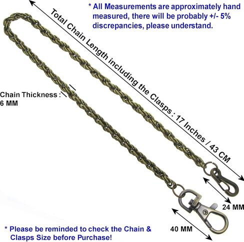 سلاسل ساعة الجيب سلسلة ألبرت سلسلة حبل برونزية مع المشبك جراد البحر دوارة FC77 in Kuwait