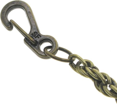 سلاسل ساعة الجيب سلسلة ألبرت سلسلة حبل برونزية مع المشبك جراد البحر دوارة FC77 in Kuwait