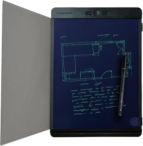 Boogie Board Authentic Blackboard Smart Pen Reusable Writing Tablet Digital Notepad – Smart Pen Stylus for Home, Office, College, Work from Home Essential for Note Taking - Letter 8.5"x 11" in Kuwait