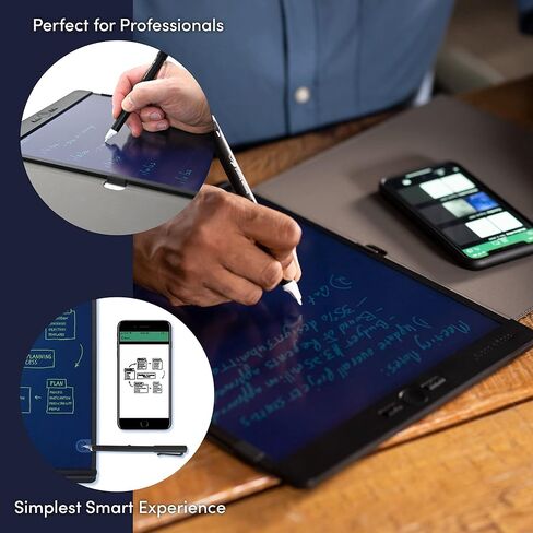 Boogie Board Authentic Blackboard Smart Pen Reusable Writing Tablet Digital Notepad – Smart Pen Stylus for Home, Office, College, Work from Home Essential for Note Taking - Letter 8.5"x 11" in Kuwait