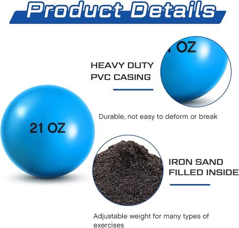 Hungdao 6 Pcs Weighted Plyo Training Balls Variable Plyo Weighted Balls Practice Weighted Baseball Weighted Ball Set for Throwing Pitching Power Improving Accessories, 6 Colors in Saudi Arabia
