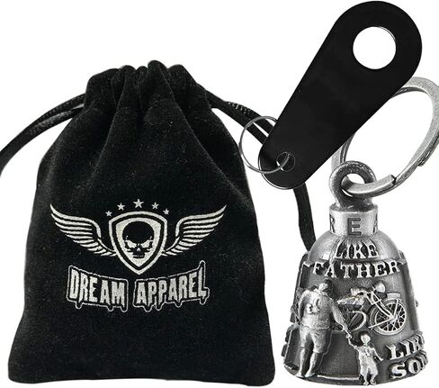 جرس الدراجة النارية من Dream Apparel لسائقي الدراجات النارية والنساء والرجال مع شماعة، جرس راكبي الدراجات النارية للراكبين، ملحقات جرس ركوب الدراجات النارية لحسن الحظ in Saudi Arabia