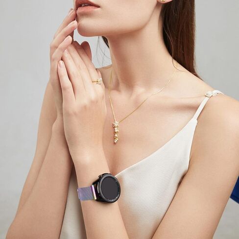 Meliya for Garmin Forerunner 245 Band Forerunner 55 Band، 20 مم سوار بديل معدني من الفولاذ المقاوم للصدأ لساعة Galaxy Watch 6/5/4 Forerunner 165 Forerunner 158 Vivoactive 3 Vivoactive 5 Band in Saudi Arabia