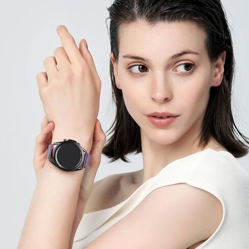Meliya for Garmin Forerunner 245 Band Forerunner 55 Band، 20 مم سوار بديل معدني من الفولاذ المقاوم للصدأ لساعة Galaxy Watch 6/5/4 Forerunner 165 Forerunner 158 Vivoactive 3 Vivoactive 5 Band in Saudi Arabia
