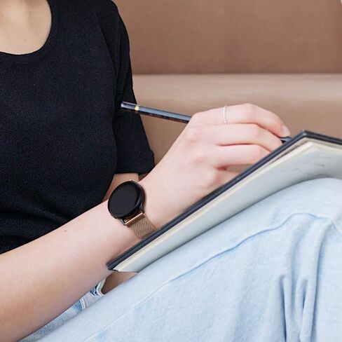 Meliya for Garmin Forerunner 245 Band Forerunner 55 Band، 20 مم سوار بديل معدني من الفولاذ المقاوم للصدأ لساعة Galaxy Watch 6/5/4 Forerunner 165 Forerunner 158 Vivoactive 3 Vivoactive 5 Band in Kuwait