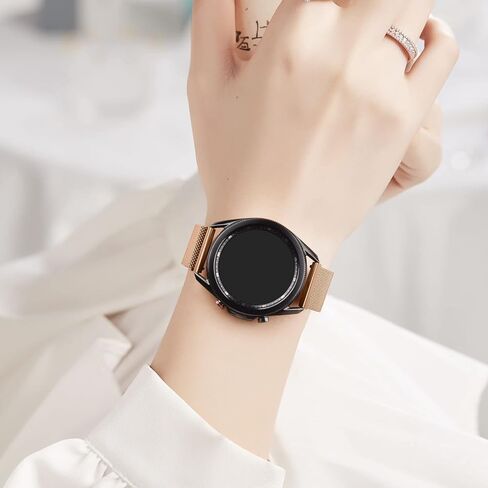 Meliya for Garmin Forerunner 245 Band Forerunner 55 Band، 20 مم سوار بديل معدني من الفولاذ المقاوم للصدأ لساعة Galaxy Watch 6/5/4 Forerunner 165 Forerunner 158 Vivoactive 3 Vivoactive 5 Band in Kuwait