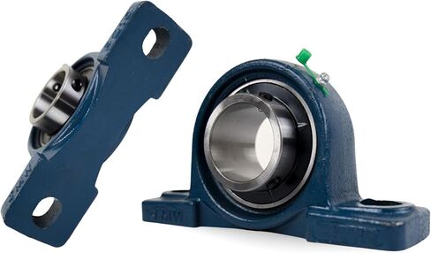 Jeremywell UCP208-24 Pillow Block Bearing (2 Pack), 1-1/2 inch Bore, 2 Bolt Flange Mounted, Solid Cast Iron Base, Self-Alignment in Saudi Arabia