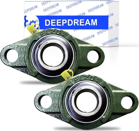 قطعتان من محامل كتلة الوسادة DEEPDREAM UCFL204-12، تجويف 3/4 بوصة، 2 محامل شفة مسمار، محاذاة ذاتية in Kuwait