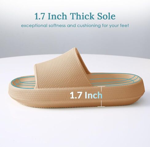 Cloud Slippers for Women and Men, Pillow Slippers Super Soft, Thick Sole Slides for Women with Anti-Skid Sole in Saudi Arabia