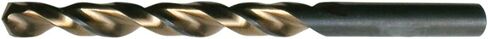 Cle-Line C18442 Heavy Duty Parabolic Jobber Length Drill, High Speed Steel, Black and Gold Finish, Straight Shank, 135-Degree Split Point, 1/4" Drill Diameter (Pack of 12) in Saudi Arabia