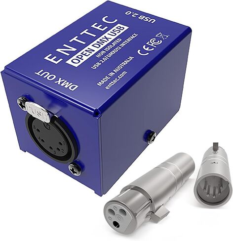 ENTTEC 70303 واجهة DMX مفتوحة ومحول SIRS-E 70029 5P ذكر إلى 3P أنثى (حزمة) - نموذج مستوى الدخول in Saudi Arabia