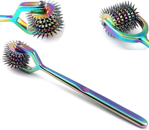OdontoMed2011 الدورية حفز Wartenberg الدولاب المزدوج رئيس 2 رئيس مطلي بالكروم الكبار دبوس من الفولاذ المقاوم للصدأ عجلة التشخيص in Saudi Arabia