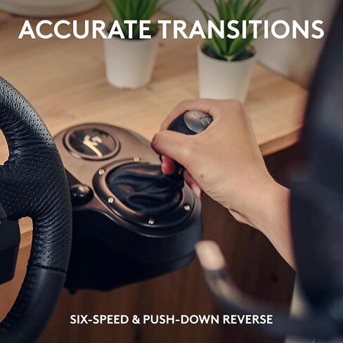 Logitech G Logitech G923 Racing Wheel and Pedals + Driving Force Shifter Bundle, Real Leather Driving Force Shifter - Xbox X|S, Xbox One, PC, Mac - Black (Renewed) in Saudi Arabia