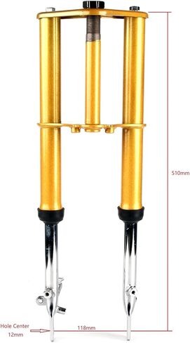 CRF50 Forks, 510mm Front Fork Suspension Dirt Pit Bike Assembly Replacement for Honda CRF50 (Gold) in Saudi Arabia