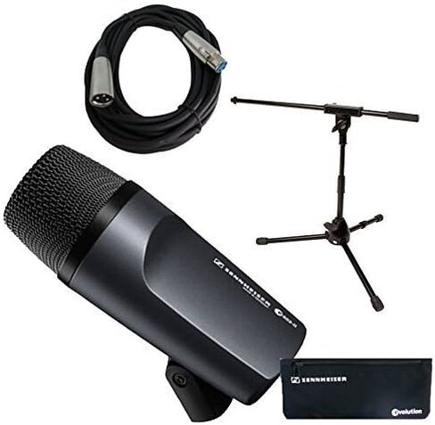 ميكروفون Sennheiser e 602-II Bass / Kick Drum مع حامل ميكروفون قصير وحزمة كابل in Saudi Arabia
