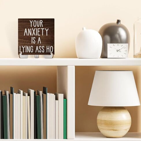 Funny Office Supplies Desk Decor Office Desk Accessories Excel Office Cubicle Decor Cute Humor Wood Sign Rustic Office Essentials for Women HR Boss Coworker Friend Home Team Work Table Shelf in Kuwait