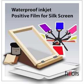 Waterproof Silkscreen Positive Film For Silk Screen 17" x 22" (100 Sheets) in Saudi Arabia