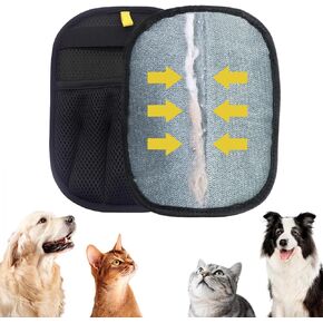 Pet Hair Removal Glove for Cats & Dogs, 2025 New Electrostatic Gloves Pet Hair, Efficient Grooming Gloves for Pet Hair, Reusable Cat & Dog Hair Remover for Couch, Furniture, Carpet, Curtain in Kuwait