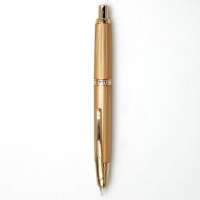 Jinhao 10 Click Fountain Pen لاستخدام المكتب - مجموعة محول NIB والحبر القابلة للسحب ، Caramel Orange (مقطع ذهبي) in Kuwait